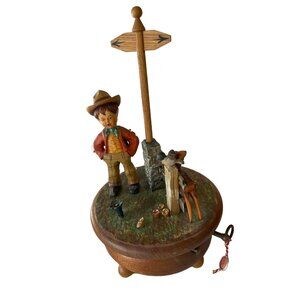 Vintage Genuine Thorens Swiss Music Work Music Box ''Happy Wanderer''